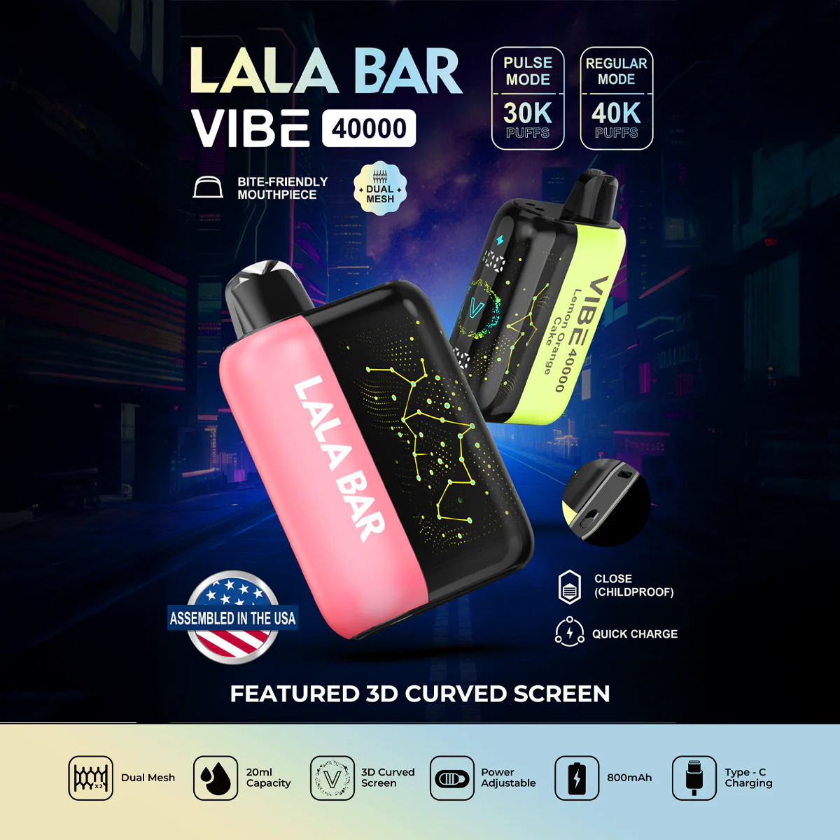 foger vape magnetic charger Pillow Talk Flavor Contro FC40000 Disposable (TX)