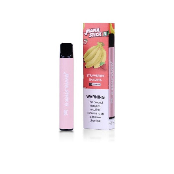 Best Deal Lost Vape Mana Stick R Disposable Vape 3mL 8 Pack - Strawberry Banana
