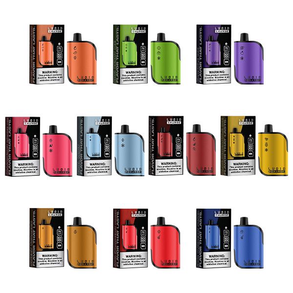 Lucid Charge 7000 Puffs Disposable Vape 14mL $2.99 eLiquid.com Lucid Charge 7000 Puffs Disposable Vape 14mL $2.99 eLiquid.com