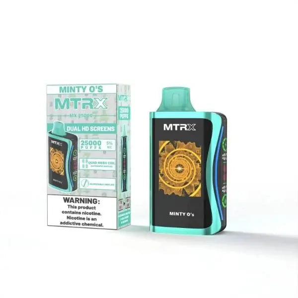 Best Deal MTRX MX 25000 Rechargeable Disposable Vape 20mL - Minty o's