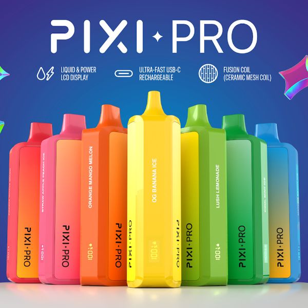 Pixi Pro 8000 Puffs Disposable Vape 14mL $10.50 eLiquid.com Pixi Pro 8000 Puffs Disposable Vape 14mL $10.50 eLiquid.com