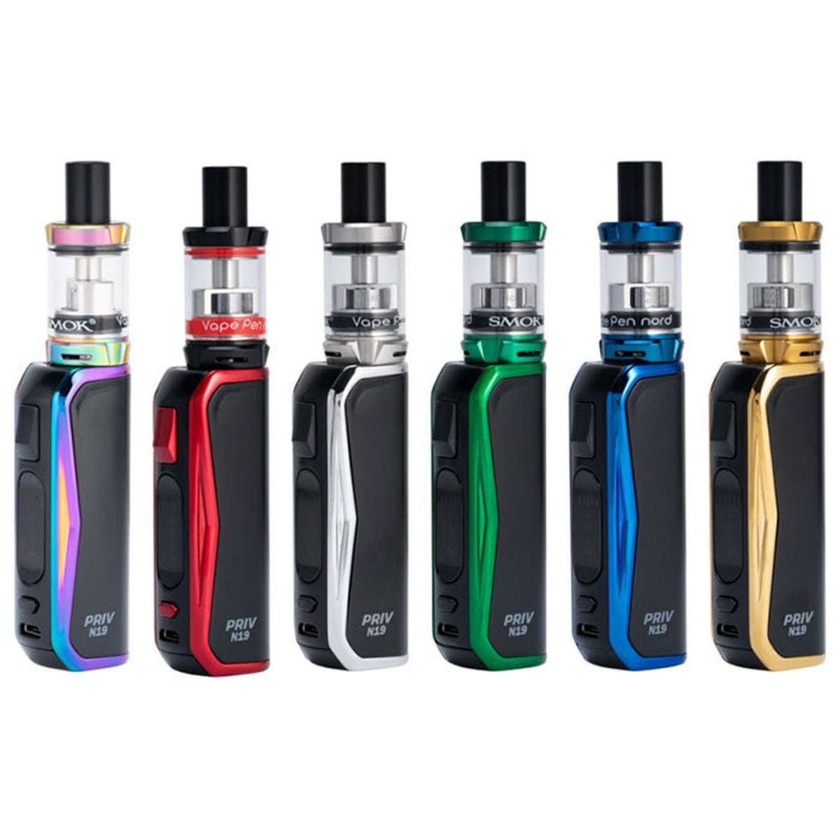 SMOK Priv N19 Vape Kit of Best Colors