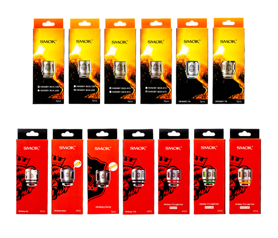 SMOK TFV8 Baby Coils 5 Pack Group Photo