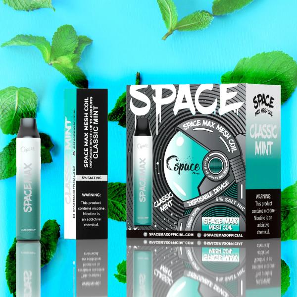 Classic Mint Space Max 4500 Puffs Mesh Disposable