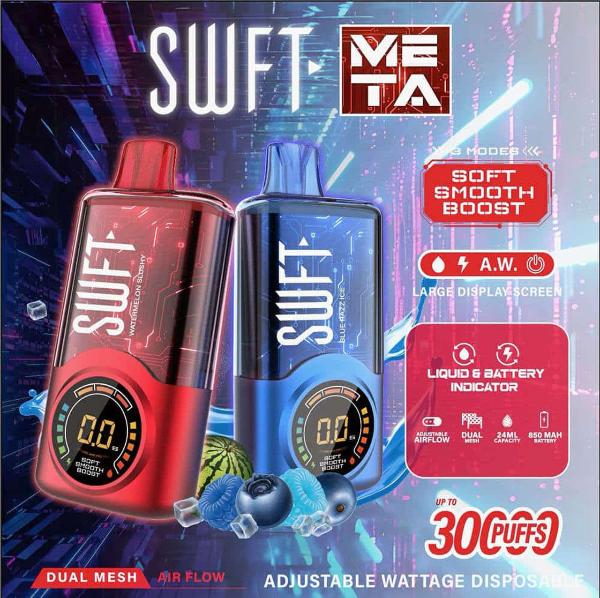 SWFT META 30000 Disposable Vape 24mL $11.00 eLiquid.com SWFT META 30000 Disposable Vape 24mL $11.00 eLiquid.com