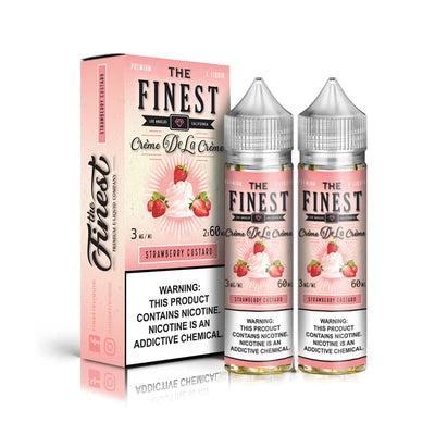 The finest crème strawberry custard 120ml vape juice