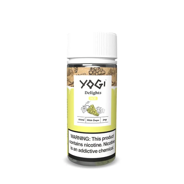 Yogi Delights 100mL E-Liquid White Grape Ice