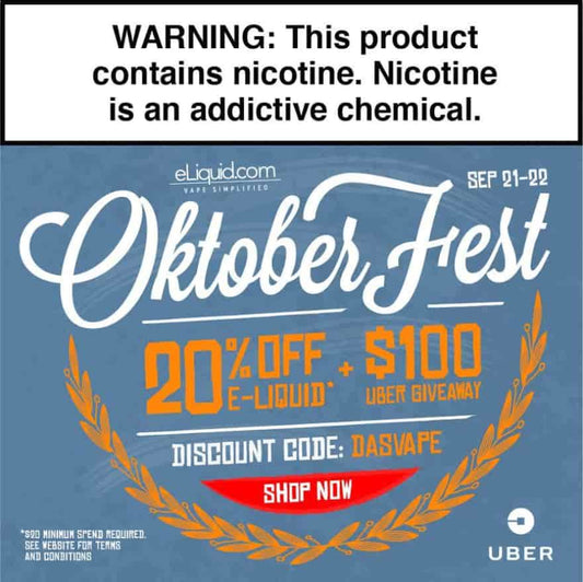 eLiquid.com Oktoberfest $100 Uber Giveaway