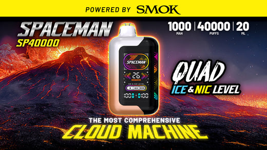 Space Man SP40000 Disposable Vape with 40,000 puffs, adjustable cooling, and unmatched flavor profiles. 