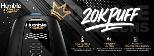 The Fifty Bar x Humble 20K Brings Premium E-Liquid to the Disposable Market