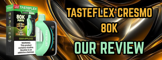 TasteFlex Cresmo 80K Review: A High-Capacity Vape With a Different Approach