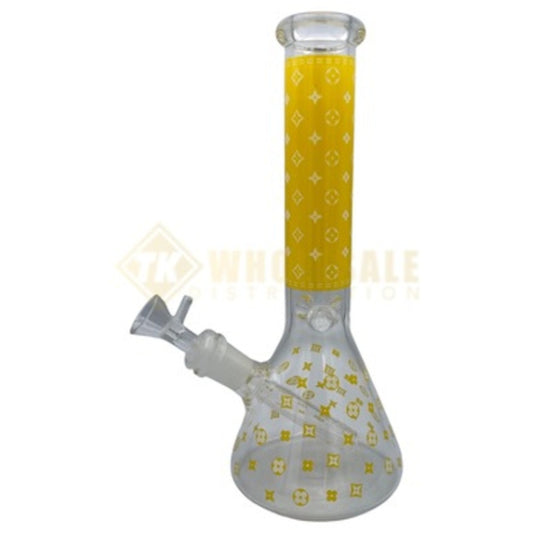 10.5" LV Glass Beaker Water Pipe w/ Ice Catcher