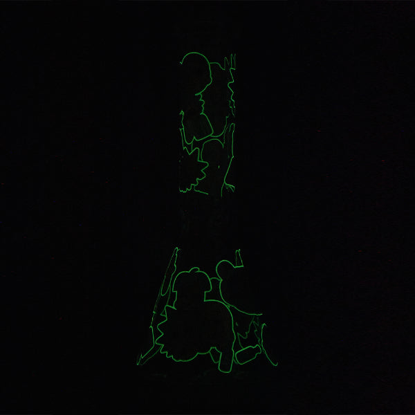 10inch Decal Daze Glow N Dark Water Pipe