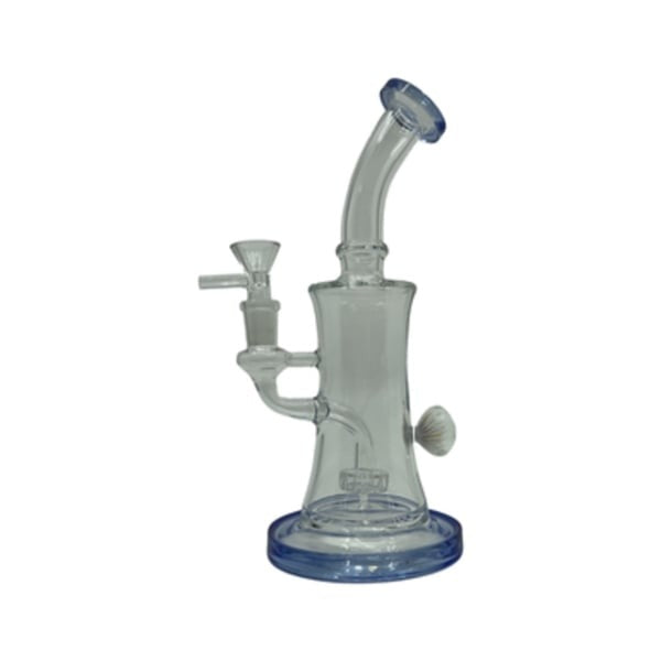 10" Glass Water Pipe with Chamomile Flower and Percolator