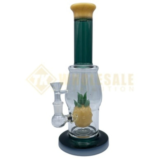 11.5" Pineapple Percolator Glass Water Pipe / Dab Rig