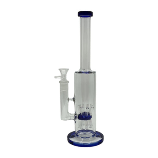 12.5" Glass Water Pipe w/ Double Sided Showerhead Sprinkle Percolator