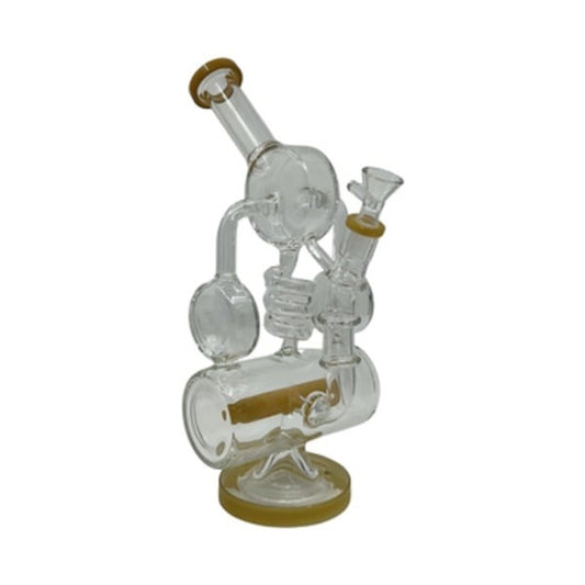 12" Donut Inline Percolator Glass Water Pipe