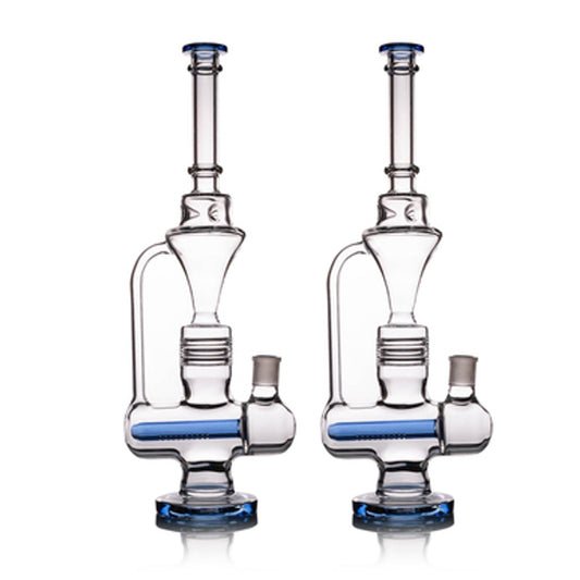 18" Recycler Glass Water Pipe