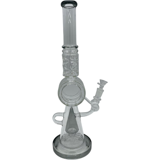 18" Tall Donut Glass Water Pipe