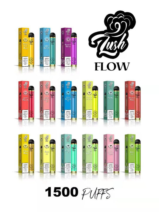 Lush Flow 1500 Puffs Disposable Vape 6mL 10 Pack Best Flavors