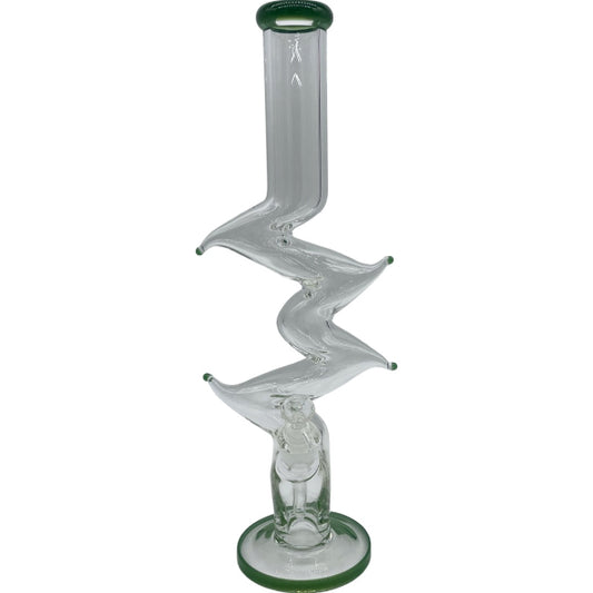 19" Tall Zig Zag Water Pipe