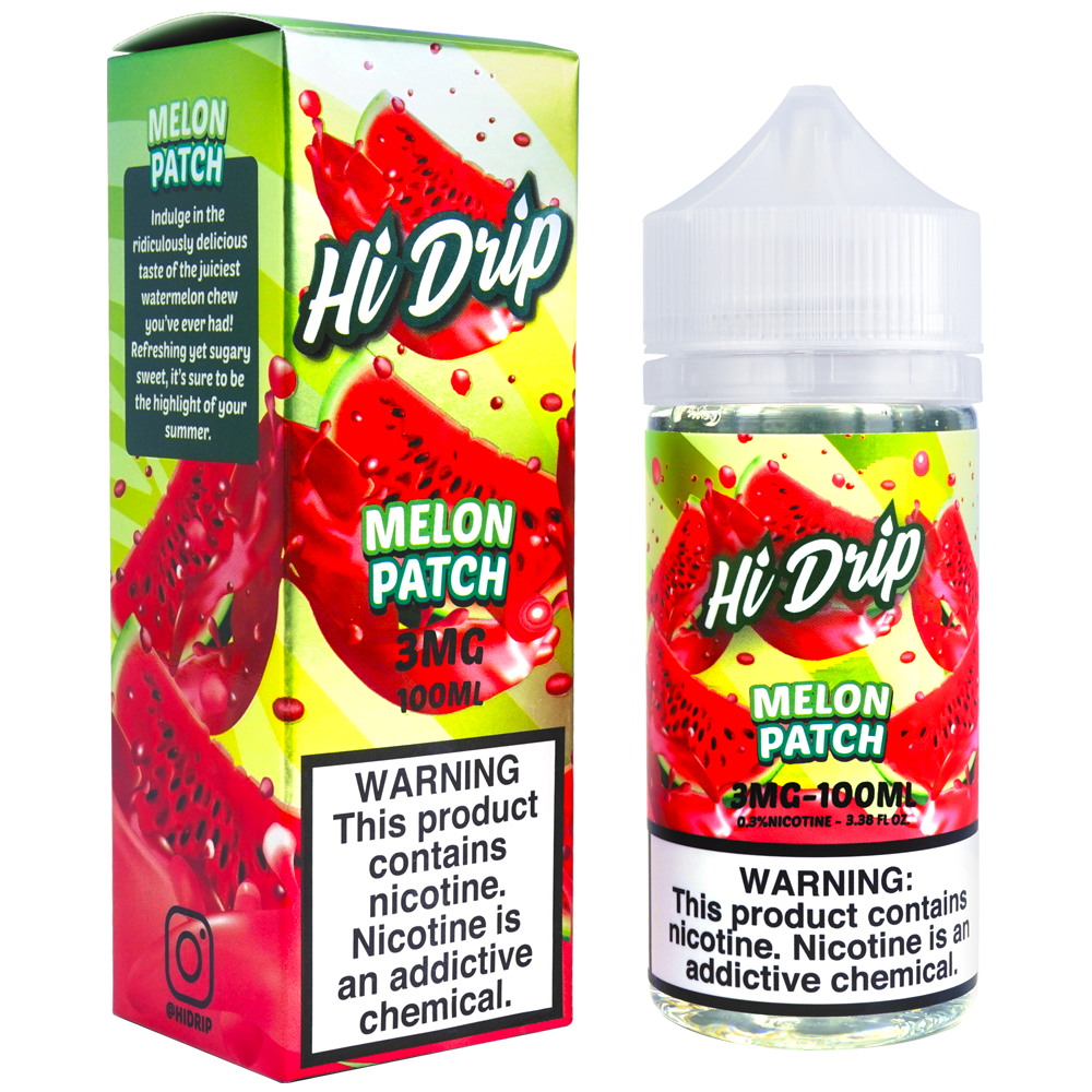 Hi-Drip E-Liquid 100mL Vape Juice Best Flavor Melon Patch