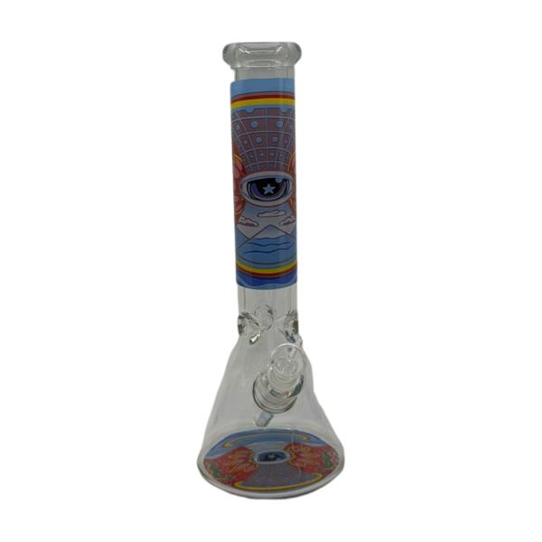 Smoking Glass Bong Water Pipe Trippy Design