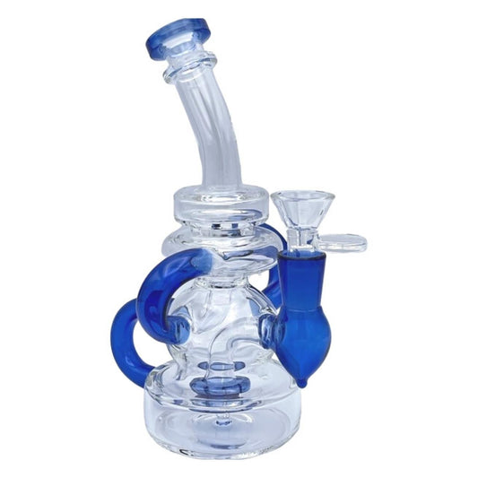 7.5" Mini Recycler Glass Water Pipe