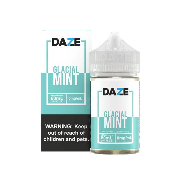 7Daze Tobacco Free Nicotine 100mL-3mg-Glacial Mint-Single Disposable