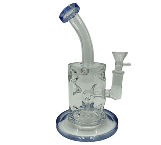 8" Ice Catcher Pinched Glass Water Pipe
