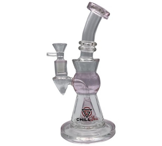 9.5" Chill Glass Water Pipe with Percolator
