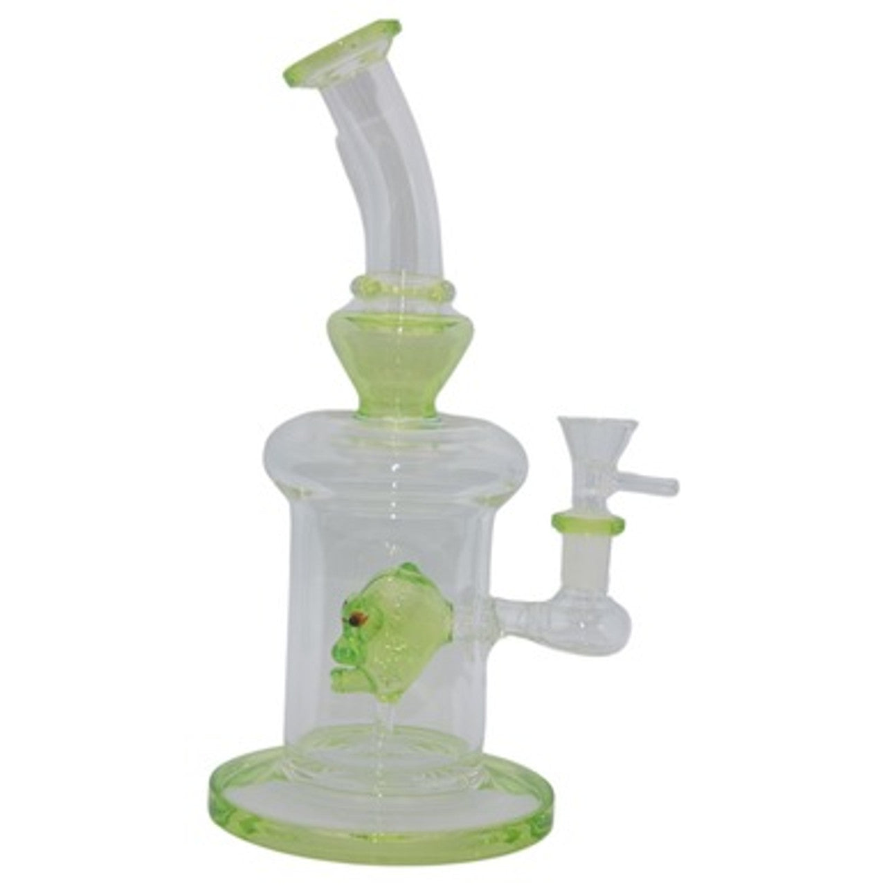 9.5" Green Wizard Perc Water Pipe