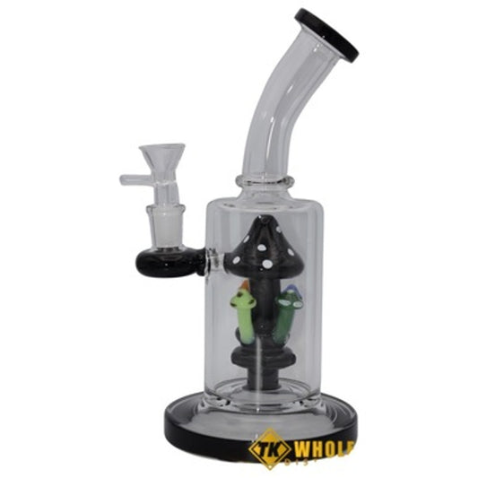 9" Mushroom Glass Water Pipe