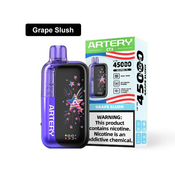 Artery CT3 Clearo 45,000 Disposable Vape Grape Slush