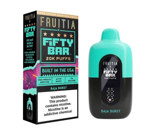 Fifty Bar x Fruitia 20,000 Puffs Disposable