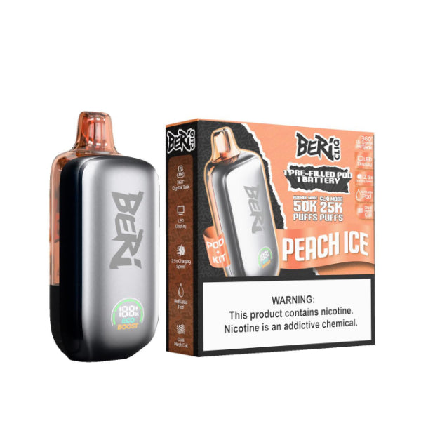 Beri CLIQ 50K Disposable Kit Peach Ice