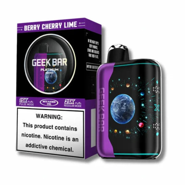 GeekBar Pulse X Platinum Edition 25,000 Puffs Disposable 18mL Cherry Lime