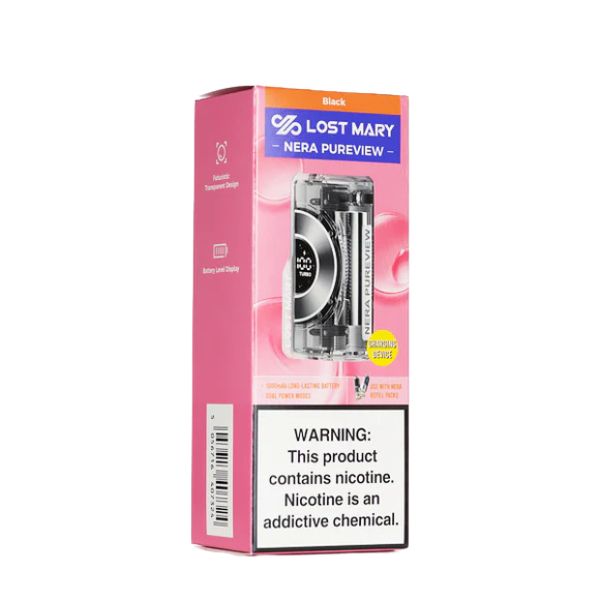 Lost Mary Nera Pureview Battery - Black