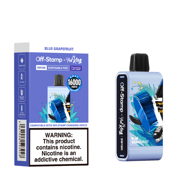 Off-Stamp x Pod King SW16000 Disposable Vape 17mL $9.99 eLiquid.com Off-Stamp x Pod King SW16000 Disposable Vape 17mL $9.99 eLiquid.com
