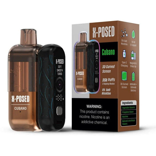 Best Deal X-Posed 35,000 Puffs Disposable Vape Kit - Cubano