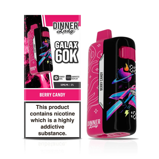 Dinner Lady Galax 60,000 Disposable Vape Berry Candy