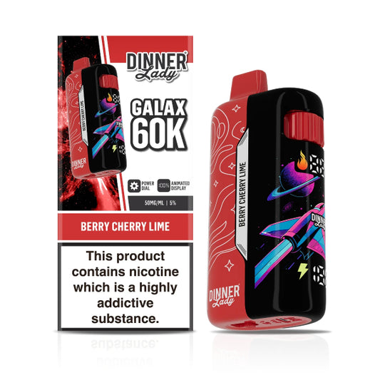 Dinner Lady Galax 60,000 Disposable Vape Berry Cherry Lime