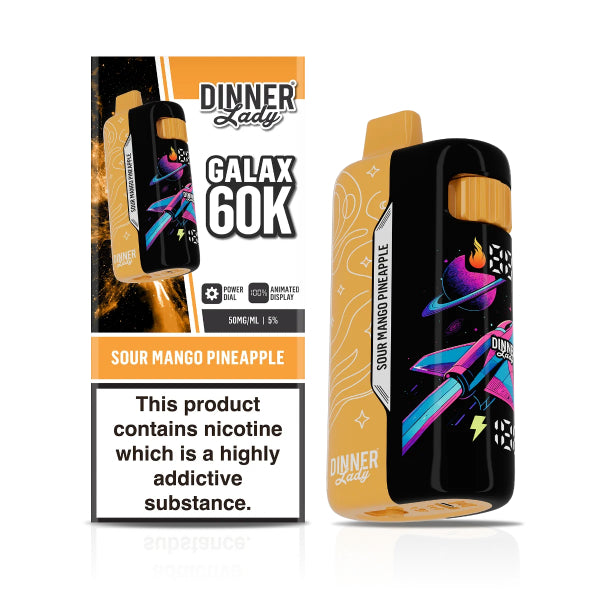 Dinner Lady Galax 60,000 Disposable Vape Sour Mango Pineapple