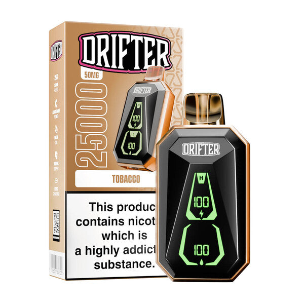 Best Deal Drifter Bar 25,000 Puffs Disposable - Tobacco