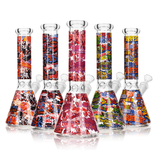 Street Art Wild Water Glass Bongs