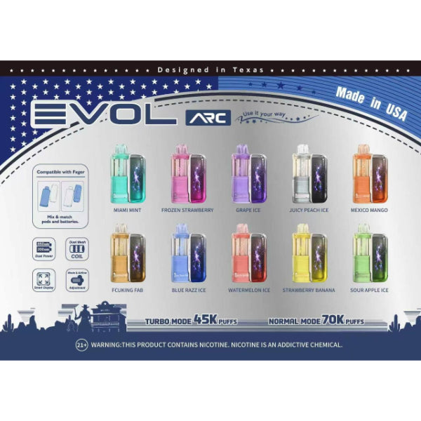 EVOL ARC 70,000 Puffs Disposable Kit