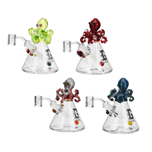 Heady Octopus Glass Pipe 6 inch