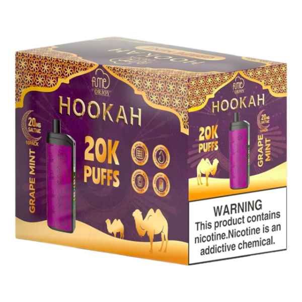 Best Deal FUME Hookah 20,000 Puff Disposable Vape 19mL - Grape Mint