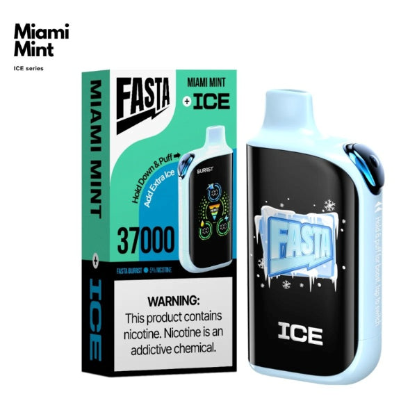 Fasta Burrst V2 37,000 Puffs Disposable Vape Miami Mint + Ice