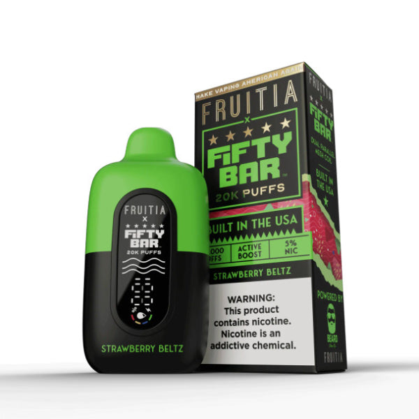 Fifty Bar x Fruitia 20,000 Puffs Disposable – $14.50 – eLiquid.com
